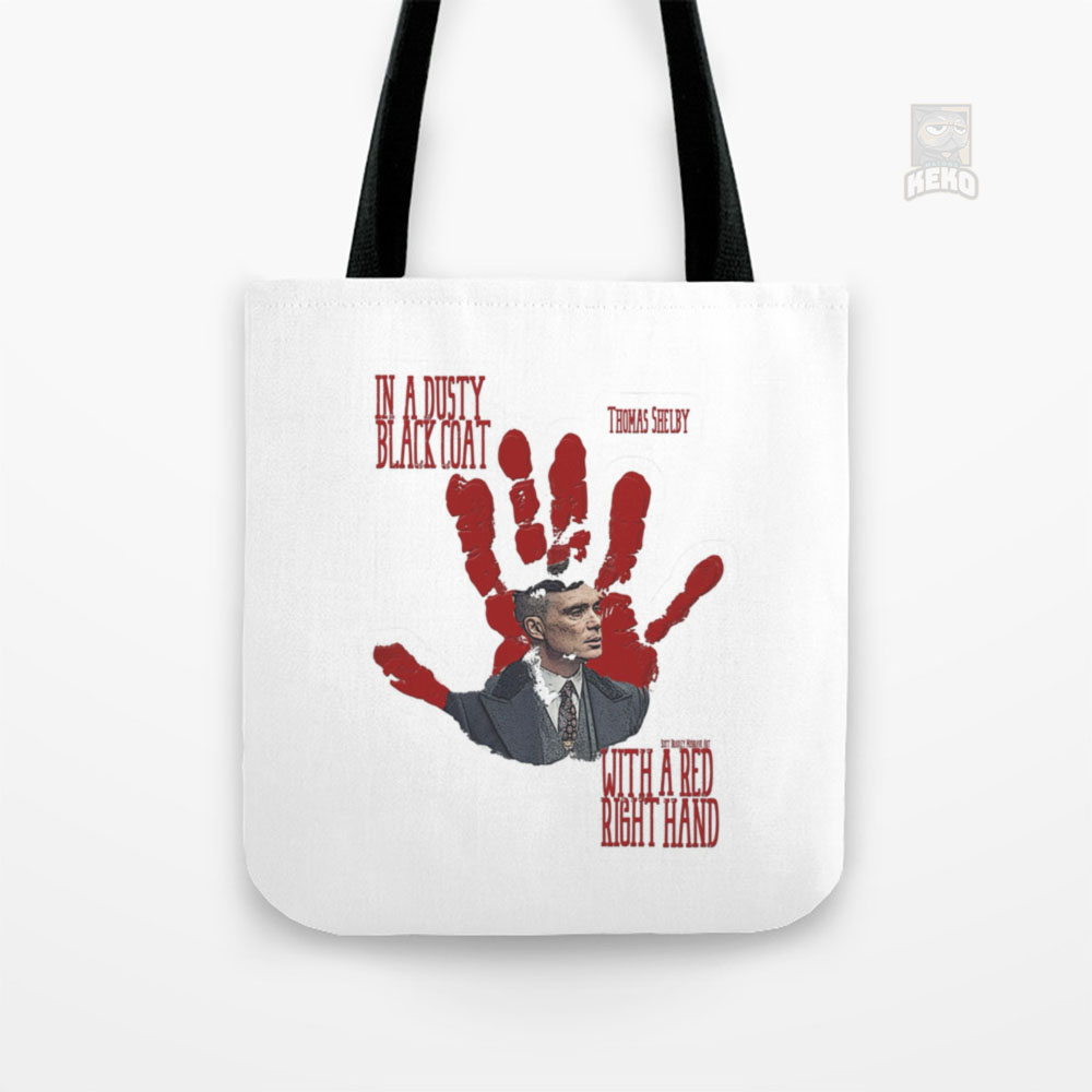 PEAKY BLINDERS RED RIGHT HAND Poster Tote Bag Kanvas
