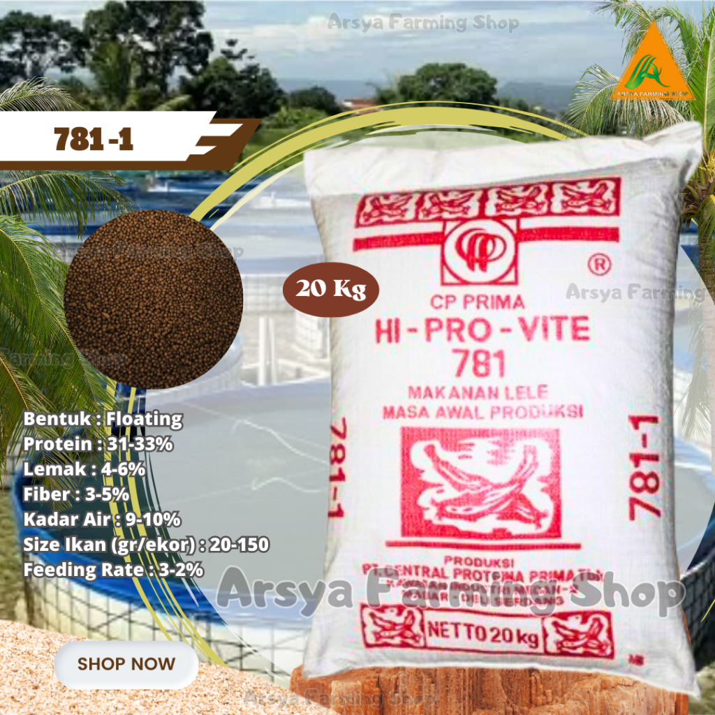 Sco 1Karung Pakan Ikan Lele Hi-Pro-Vite 781