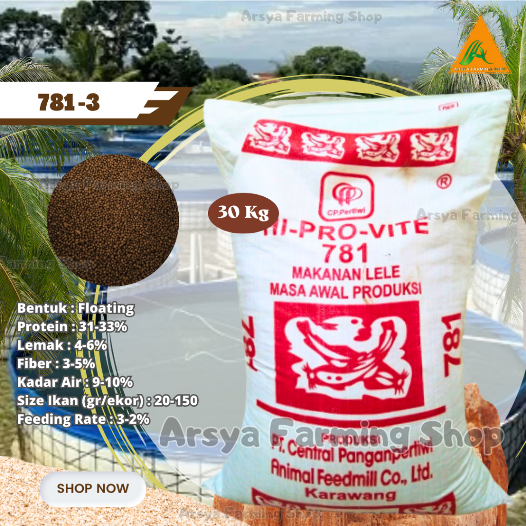 GAL 1Karung Pakan Ikan Lele Hi-Pro-Vite 781