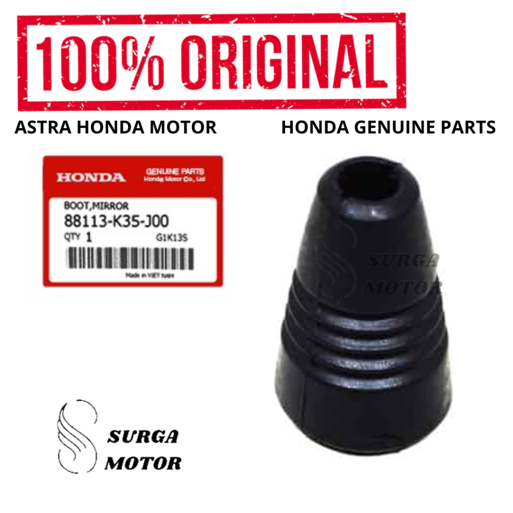 Karet Spion Boot Miror PCX 150 CBU K36J SH150i Original Honda AHM 88113-K35-J00 Rubber Sepion Mirror