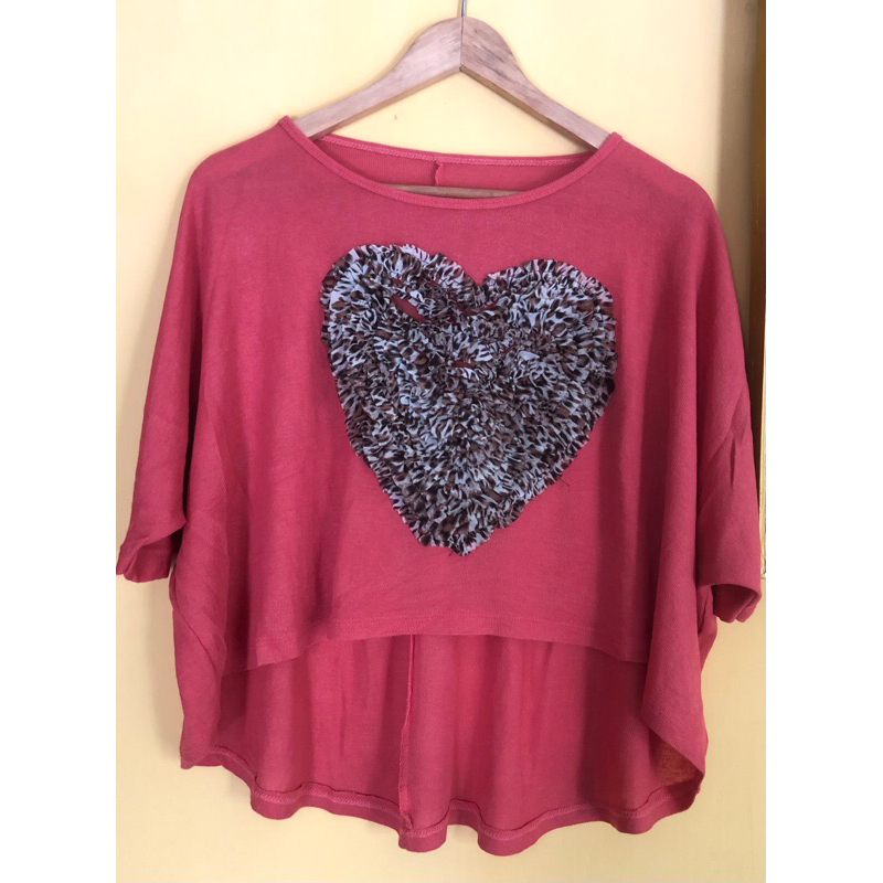 (PL) Preloved Blouse Love Outer Love Kemeja Tunik Baju Second Zara baju wanita pemakaian pribadi mer