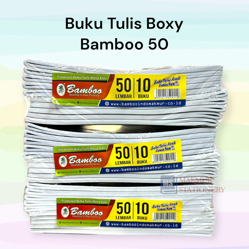 

Buku Tulis Boxy 50 Bamboo (Pak)