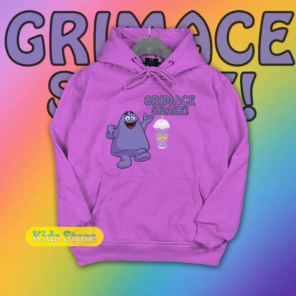 JAKET SWEATER ANAK GRIMACE'S SHAKE MCD HOODIE ANAK GRIMACE'S SHAKE MCD