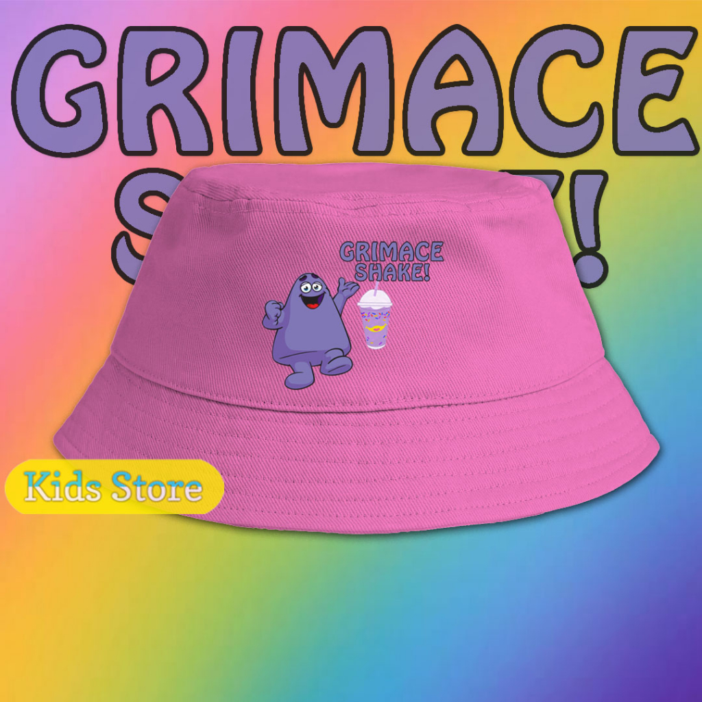 TOPI ANAK GRIMACE'S SHAKE MCD BUCKET HAT GRIMACE'S SHAKE MCD