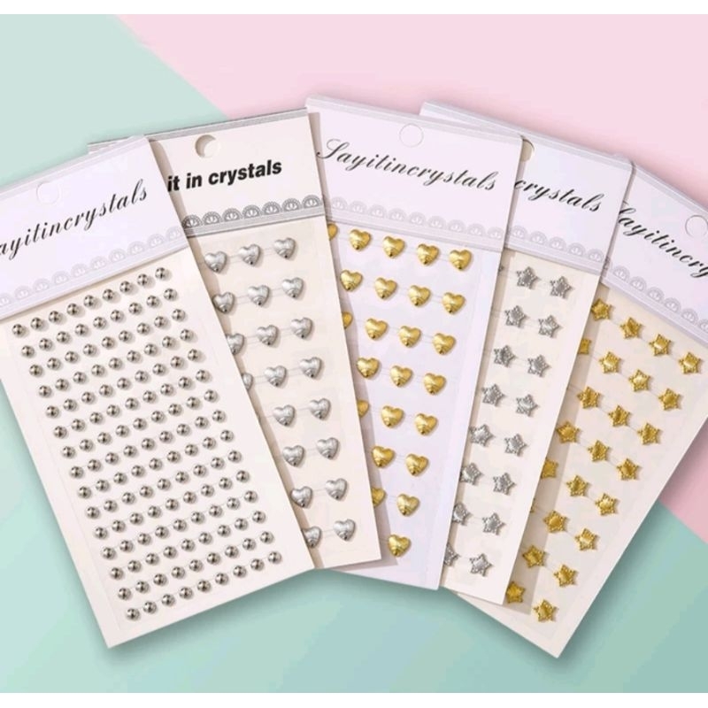 

Sticker Stiker 3 Dimensi DIY Diary Kerajinan Scrapbook Make Up (Kode 3D Gold & Silver)