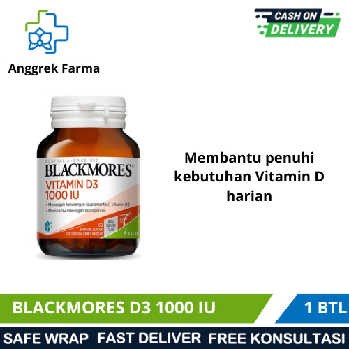 Blackmores Vitamin D3 1000 IU/Memenuhi Kebutuhan Vitamin D