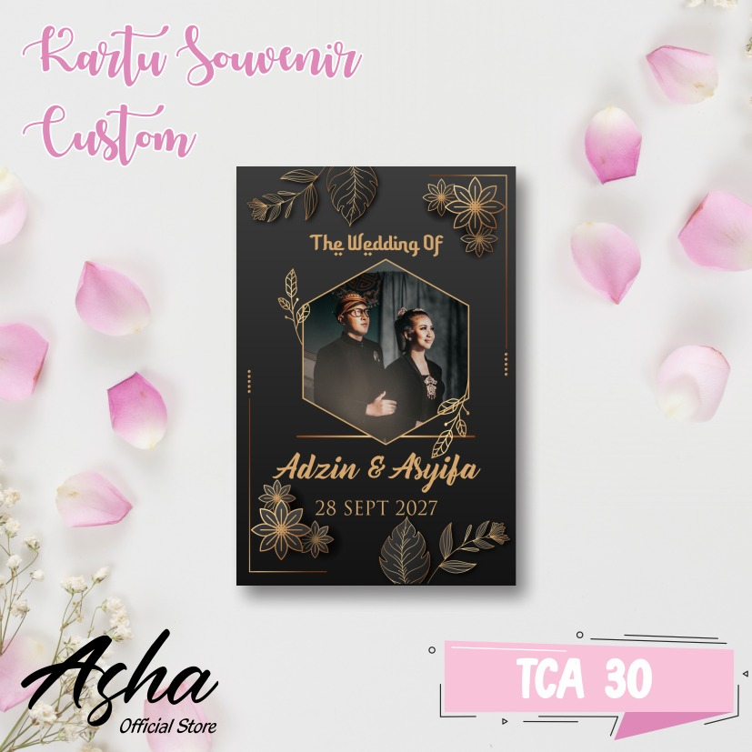 KARTU UCAPAN SOUVENIR UNDANGAN  - UCAPAN TERIMAKASIH SOUVENIR UNDANGAN NIKAH CUSTOM SERI 2