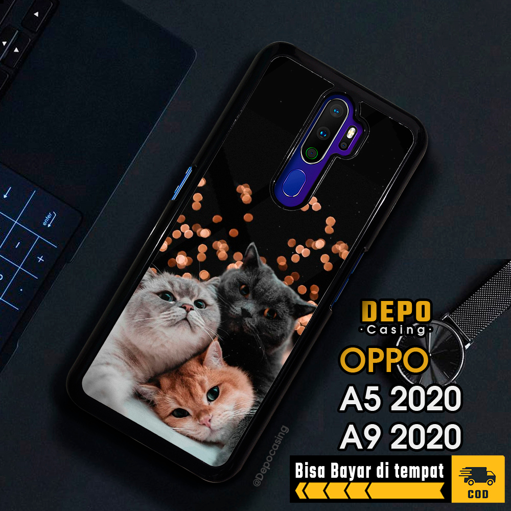 Case Oppo A5 2020 A9 2020 Casing Oppo A5 2020 A9 2020 Depo Casing [MEOW] Case Glossy Case Aesthetic 