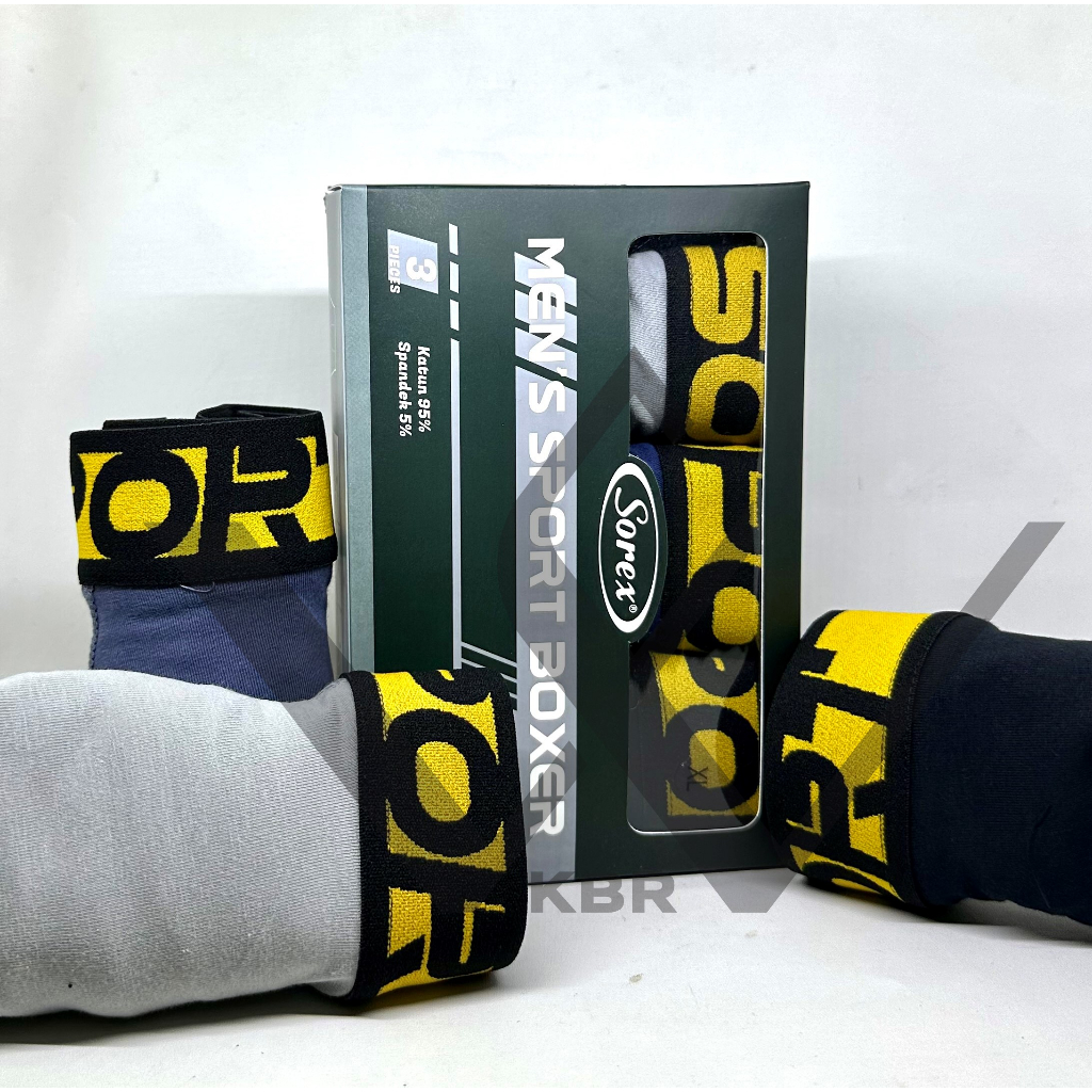 ISI 3 PCS CD SOREX M 3010/ CELANA DALAM PRIA/ DALAMAN PRIA/BOXER/DALAM PRIA WF STORE
