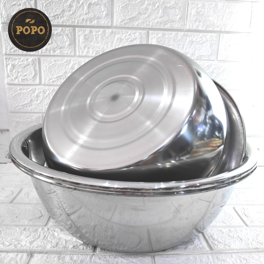 Baskom Korea Stainless Besar Mega Jumbo Mixing Bowl Adonan Makanan