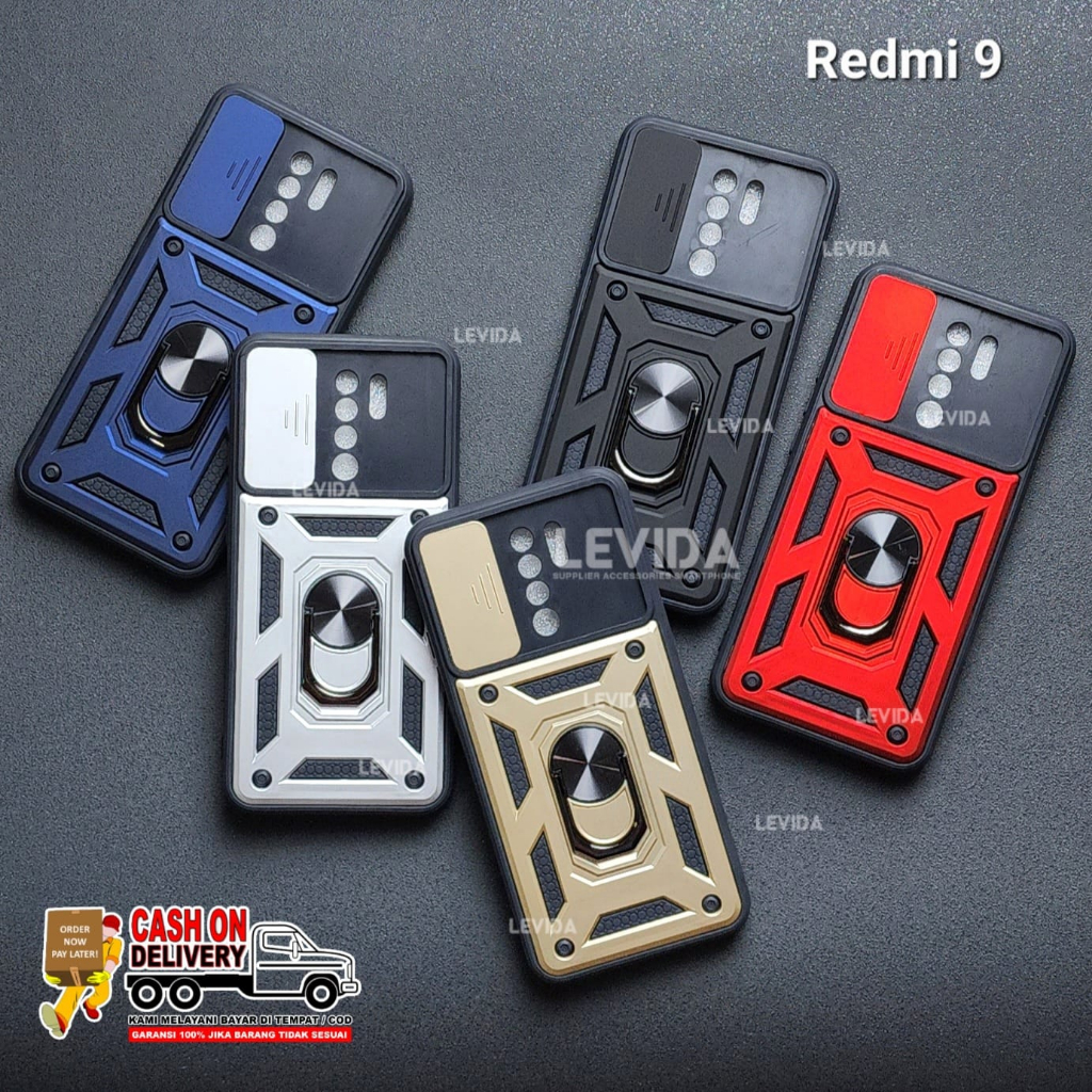 Case Redmi 9 Redmi 10C Redmi 10A Redmi 9C Case ARMOR SLIDE PROTECT KAMERA Case Robot Slide Kamera + 