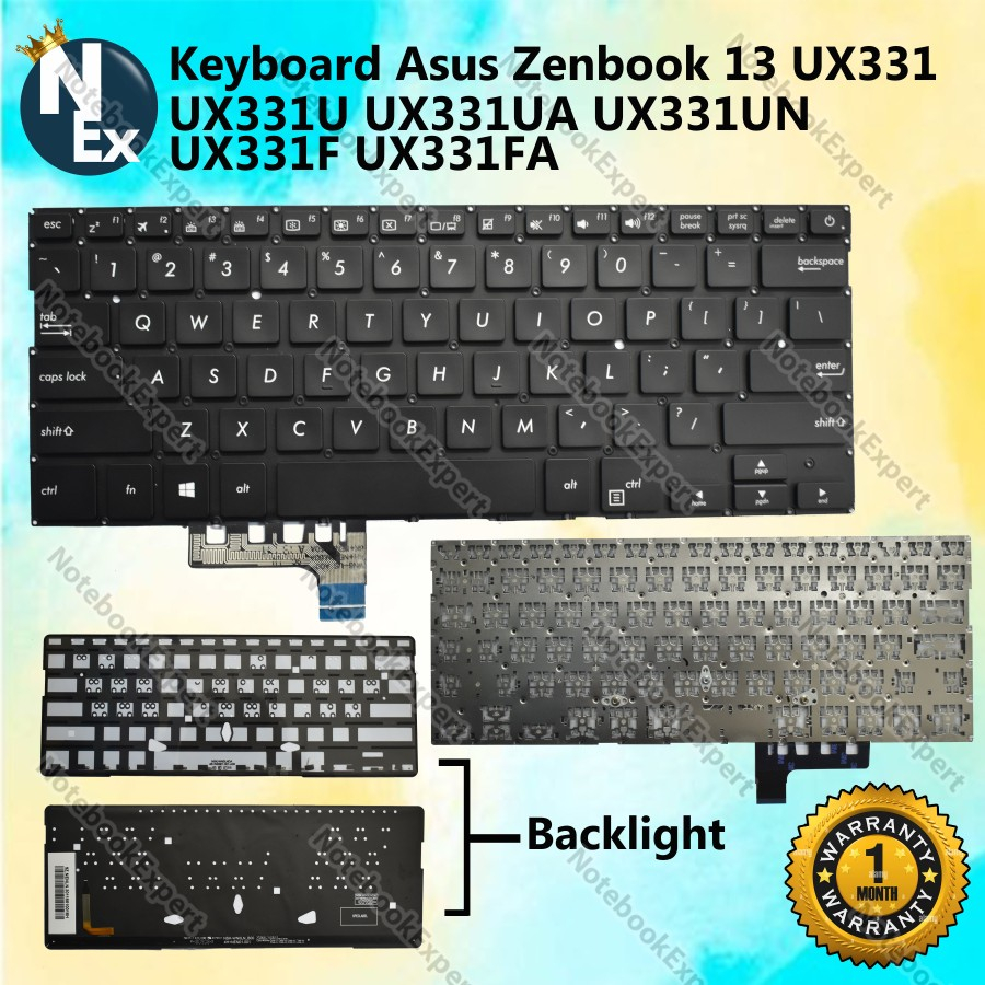 Keyboard Asus Zenbook 13 UX331 UX331U UX331UA UX331UN UX331F UX331FA BACKLIGHT