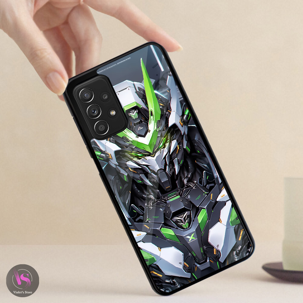 Case Kilau Samsung A51 A52 A52S A71 A72  |VN27| Case Glossy Pic HD | Kesing Silikon Premium Gundam