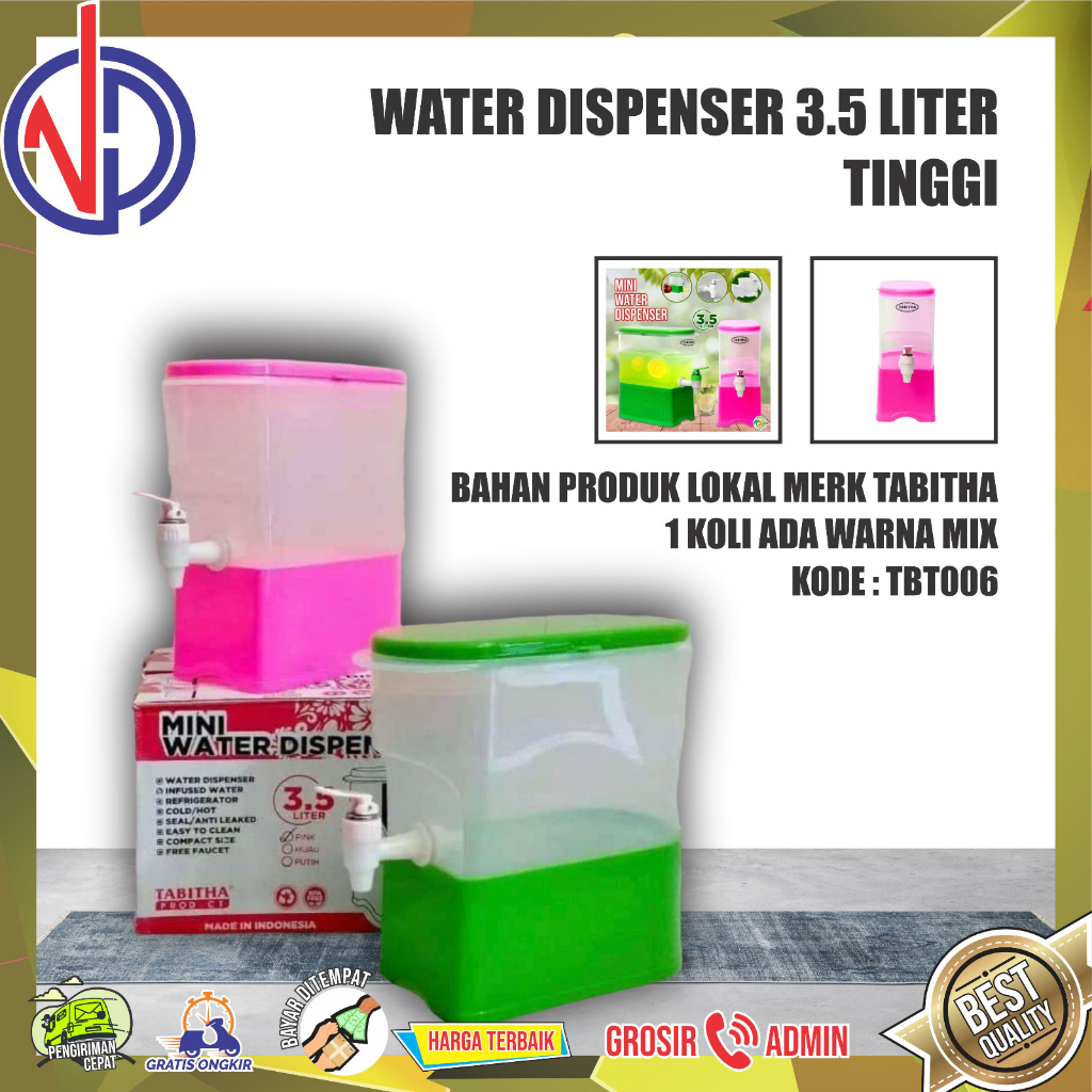DISPENSER KULKAS 3,5L MINI WATER DISPENSER TABITHA DISPENSER AIR PANAS DAN DINGIN VD