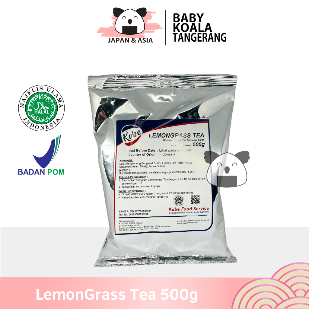 

KOBE Lemongrass Tea 500 g Halal | Teh Bubuk Sereh,,,///
