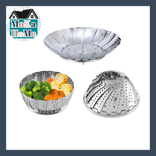 Kukusan Stainless Steamer Alat Kukus Lipat Serbaguna / Kukusan Stainless Steamer Alat Kukus Lipat Se