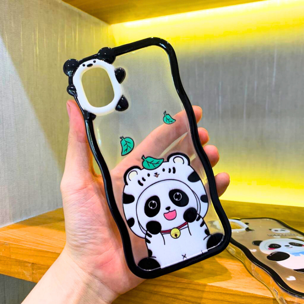 Panda Case Oppo A58 A78 5G A57 2022 A77s A17 A17k A5s A7 A12 A11k F9 A3s A5 A9 2020 A15 A15s A16 A55 Soft Casing