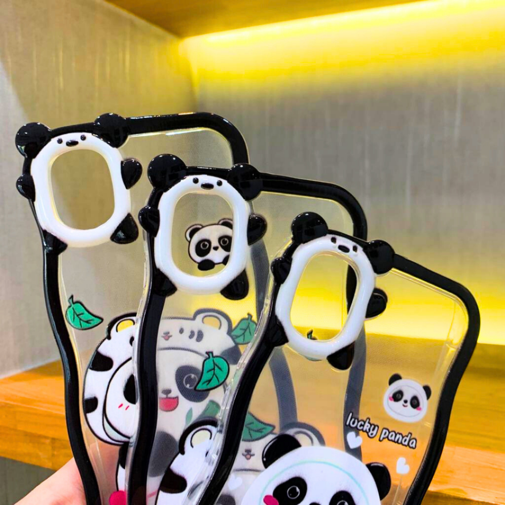 Panda Case Oppo A58 A78 5G A57 2022 A77s A17 A17k A5s A7 A12 A11k F9 A3s A5 A9 2020 A15 A15s A16 A55 Soft Casing