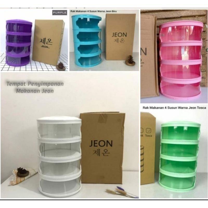 TUDUNG SAJI 4 SUSUN BERWARNA