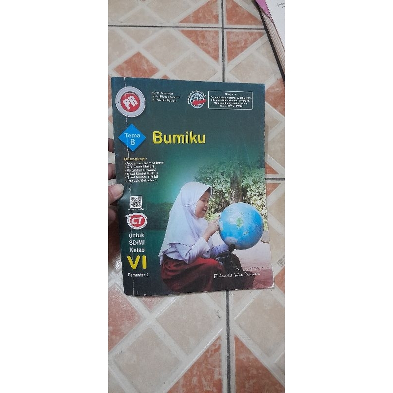 Buku PR tema 8 Bumiku untuk SD/MI kelas VI semester 2 Intan Pariwara