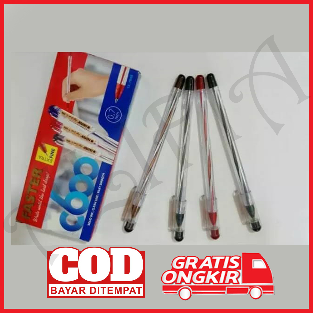 

Pulpen / Ballpoint / Pen Faster C600 / Alat Tulis