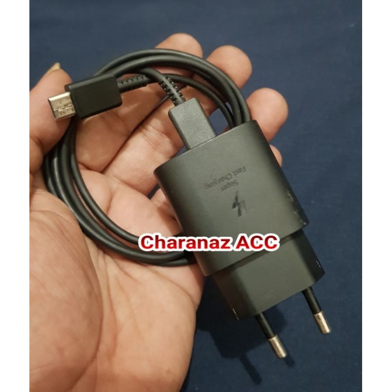 charger ORI EX copotan Samsung A72,52/note10/20 ultra 25w siap pake