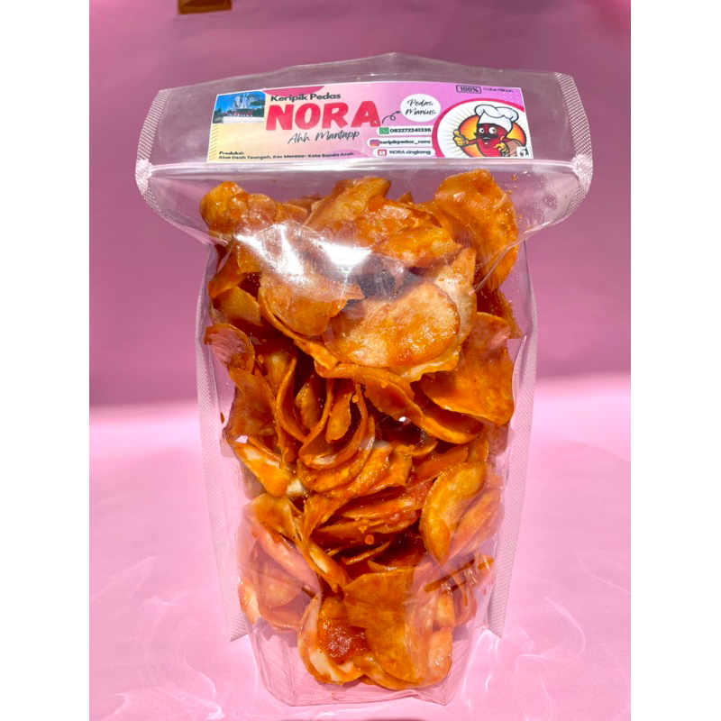 

keripik singkong pedas NORA