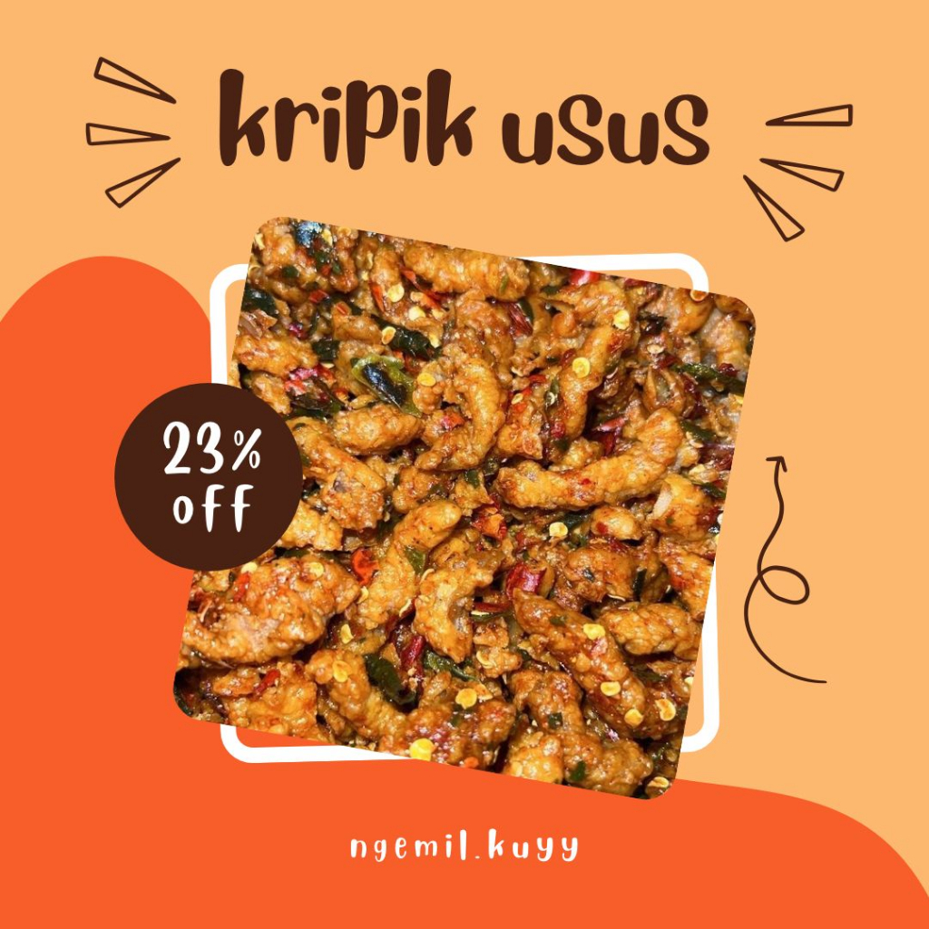 

kripik usus krispi PEDAS 250gr 500gr 1KG