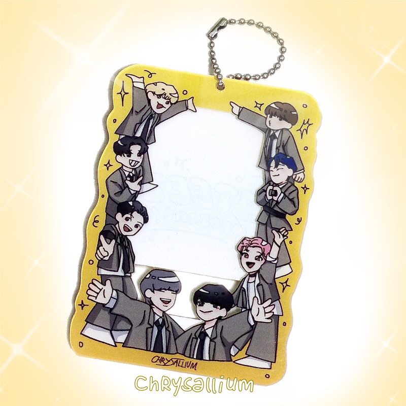 ateez photocard pc card holder cahol acrylic by chrysallium