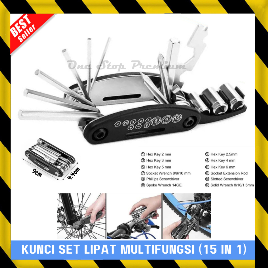KONCI KUNCI L BINTANG SOK SOCK SHOCK SOCKET OBENG PAS LIPAT LIPET FOLDABLE HEX KEY HEXAGON WRENCH KO