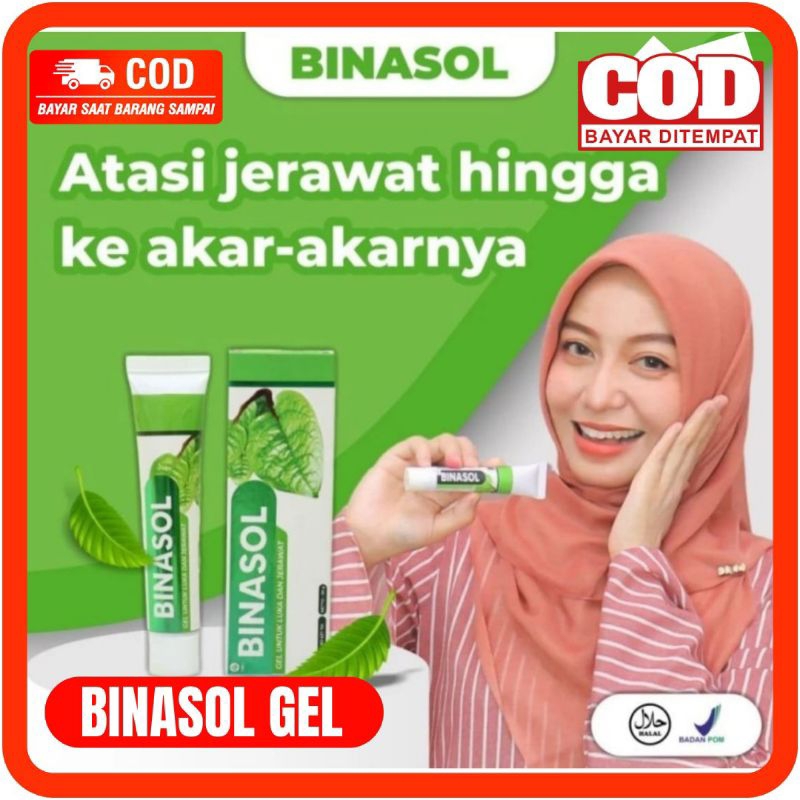 [BISA COD] GEL BINASOL - SALEP BINASOL - BINASOL Obat Herbal JERAWAT AMPUH Obat Luka Sesar Cesar Luk