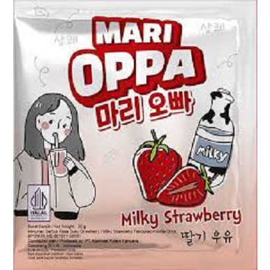 

Mouseman - Mari Oppa Minuman Serbuk Rasa Susu Strawberry / Mario Oppa Milky Strawberry 20gr 1 PCS