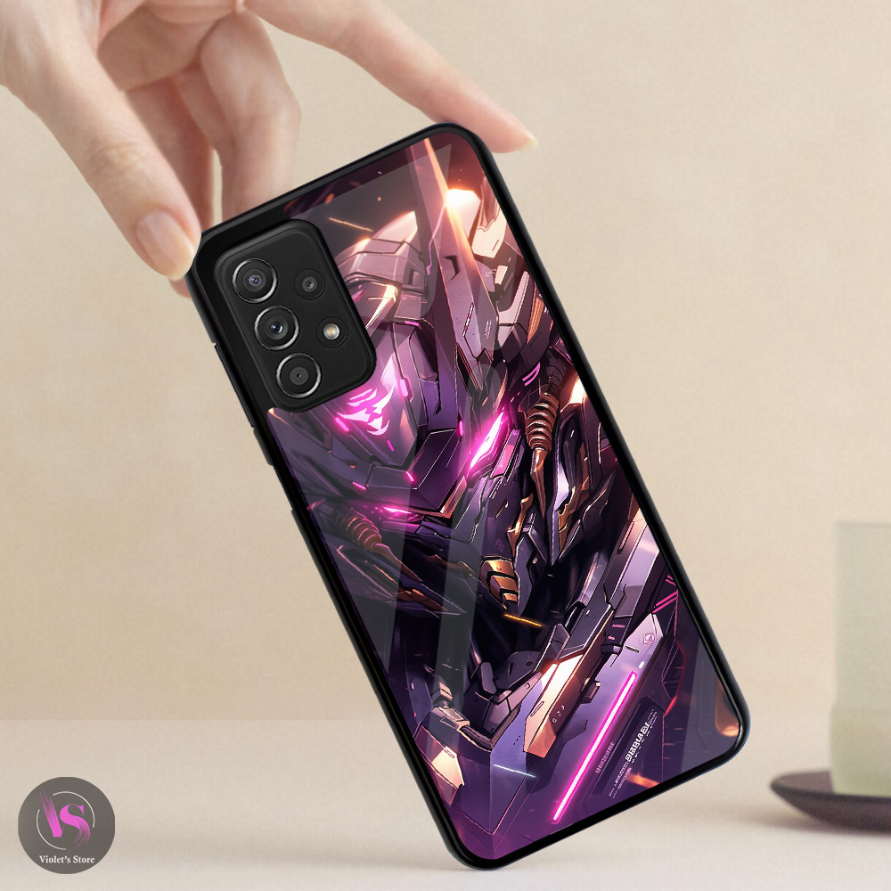 Case Kilau Samsung A51 A52 A52S A71 A72  |VN28| Case Glossy Pic HD | Kesing Silikon Premium Gundam 2