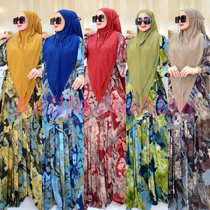 SAFA SET BERGO SERIES ORI HK BY DERMAWAN / GAMIS SET SYARI / GAMIS SET BERGO / FASHION MUSLIMAH BRAN