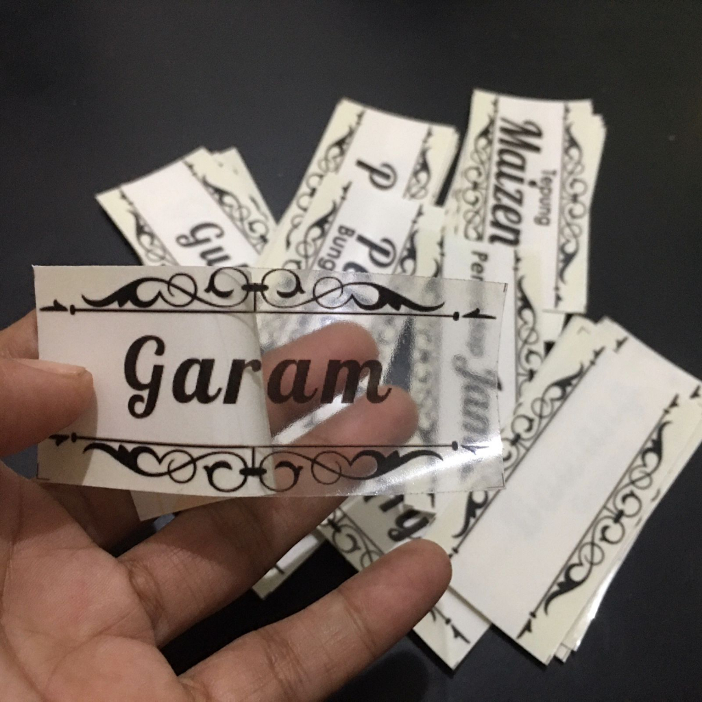 

TRANSPARAN-READY ISI 50 STIKER LABEL BUMBU DAPUR | TIDAK BISA EDIT/CUSTOM