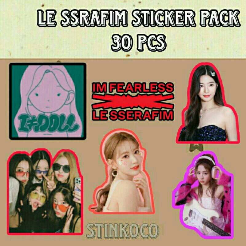 

[30PCS] STICKER LE SSERAFIM ISI 30 STICKER