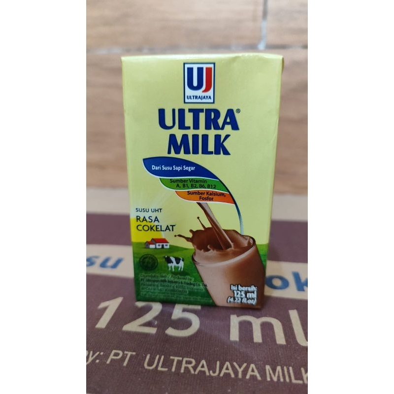 

Ultra Milk Susu UHT rasa Cokelat 125 ml