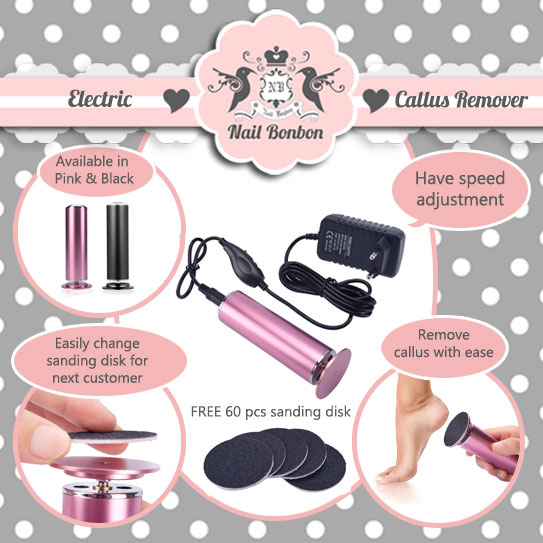 Electric Callus Remover Alat Gosok Pedicure Pedikur Penghilang Kapalan Elektrik Otomatis Amplas Kaki