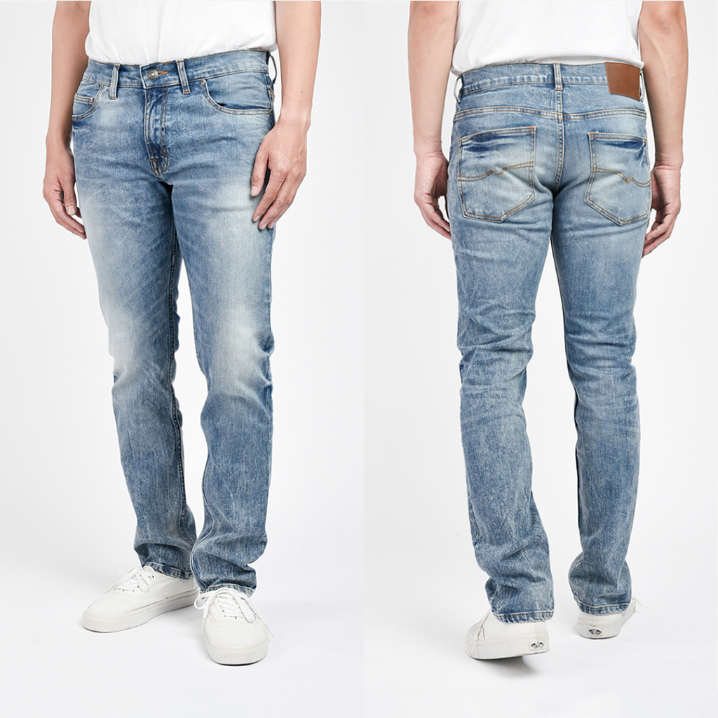 Warning Clothing - Denimes 1.401 Pants | Celana Denim Blue Washed Jeans Pria Slimfit strecht