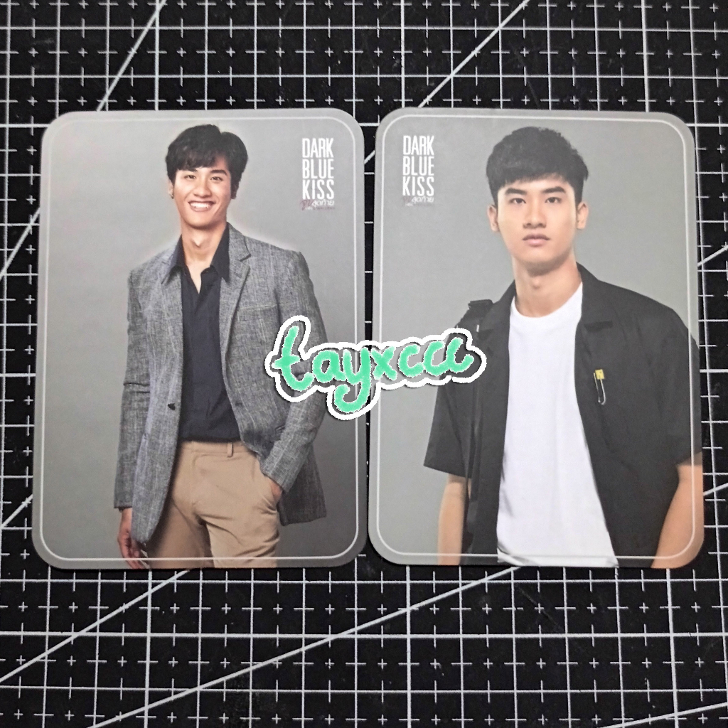 Tay Tawan Pete Phubodin Dark Blue Kiss Photocard