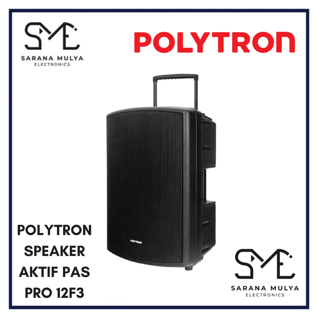SPEAKER AKTIF PORTABLE POLYTRON PAS PRO 12F3 - ACTIVE SPEAKER BLUETOOTH CONNECTION