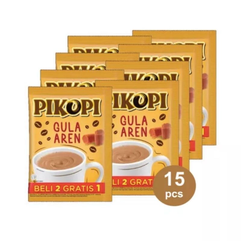 

PIKOPI GULA AREN 1 RENCENG ISI 15 SACHET