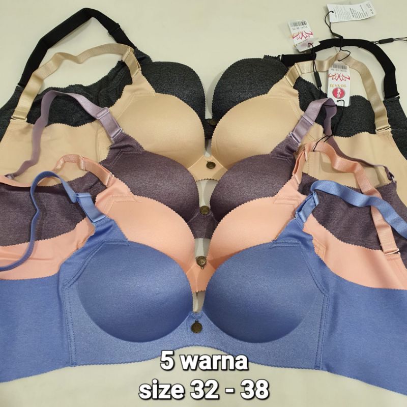 EVARIEN - Bra Push Up Tanpa Kawat Busa Tebal Montok & Sexy