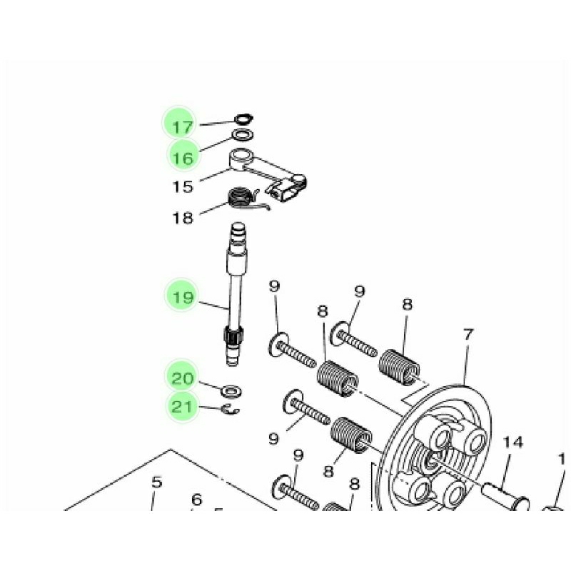 as stut kopling r25 mt 25 original yamaha