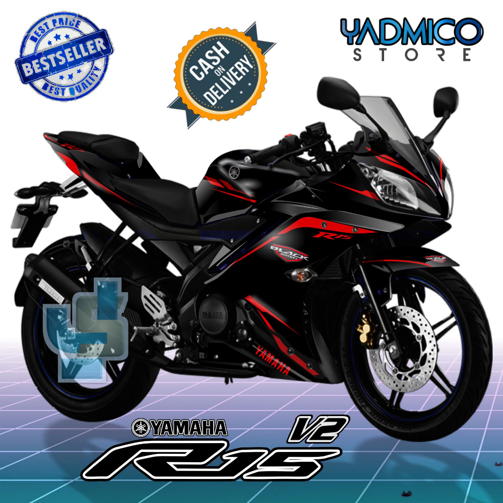Decal R15 V2 - Stiker Motor R15 V2 Full Body - Dekal Yamaha R15 Full Body - Striping R15 V2 Variasi 