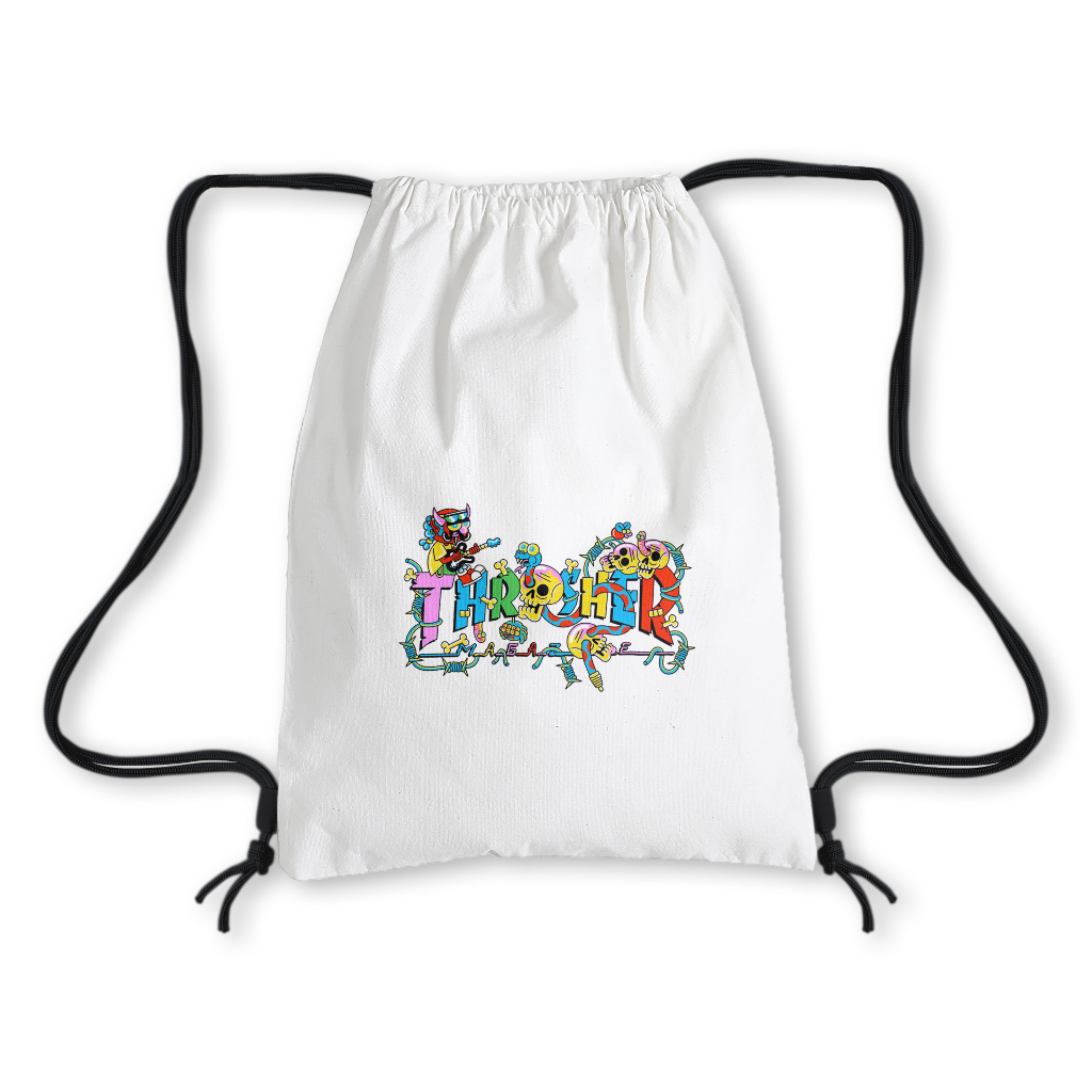 Tas Serut Kanvas - Tas Sekolah Pria Wanita Thrasher