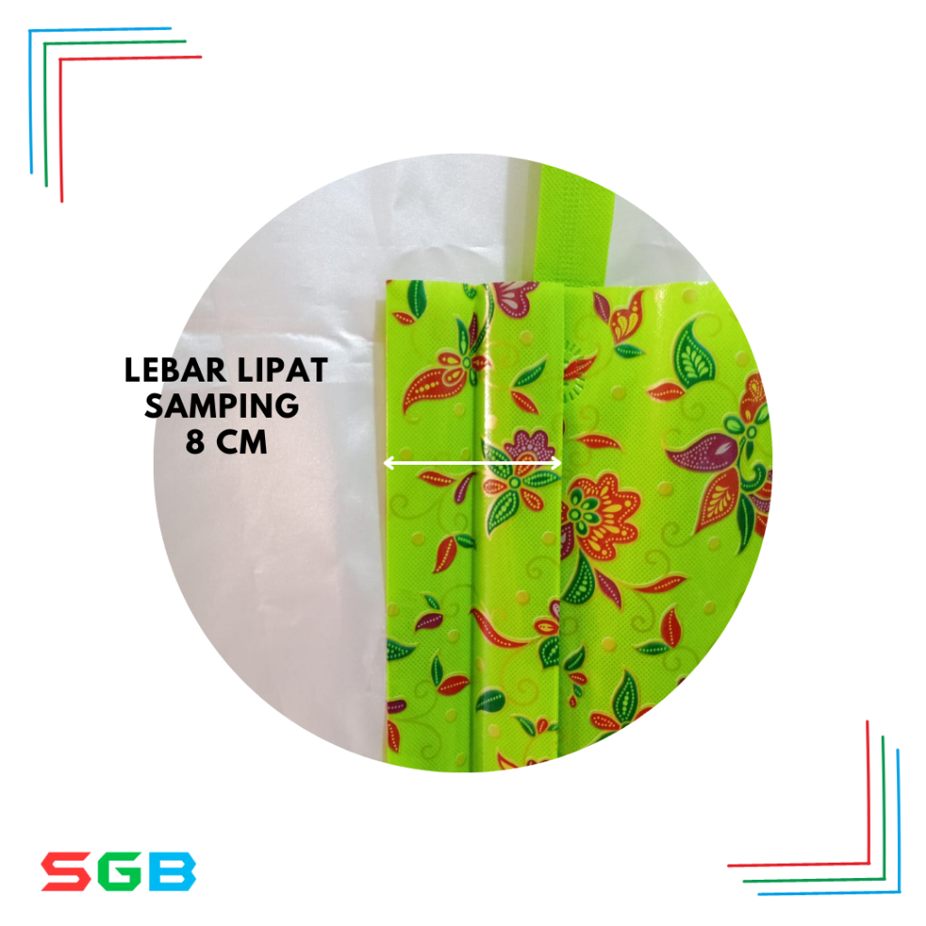 

iDk90 1 LUSIN ( 12 pc ) Tas Spunbond LAMINASI BATIK uk 30x40x8 harga Lusinan (isi12pcs)