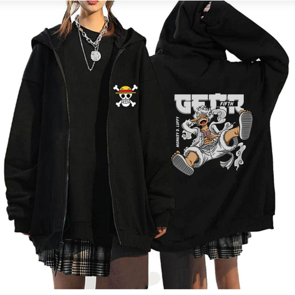 JAKET ZIPPER PRIA ONE PIECE 5 M L XL 2XL 3XL 4XL 5XL 6XL OVERSIZE