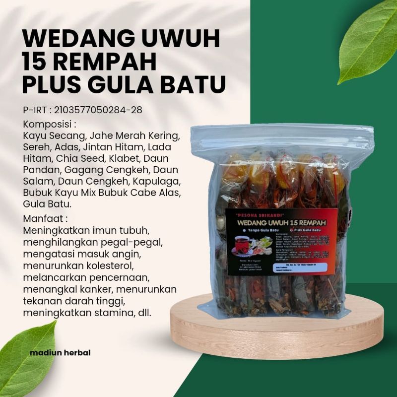 

Wedang Uwuh 15 Rempah Plus Gula Batu
