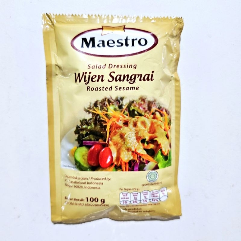 

MAESTRO saus wijen sangrai 100gr